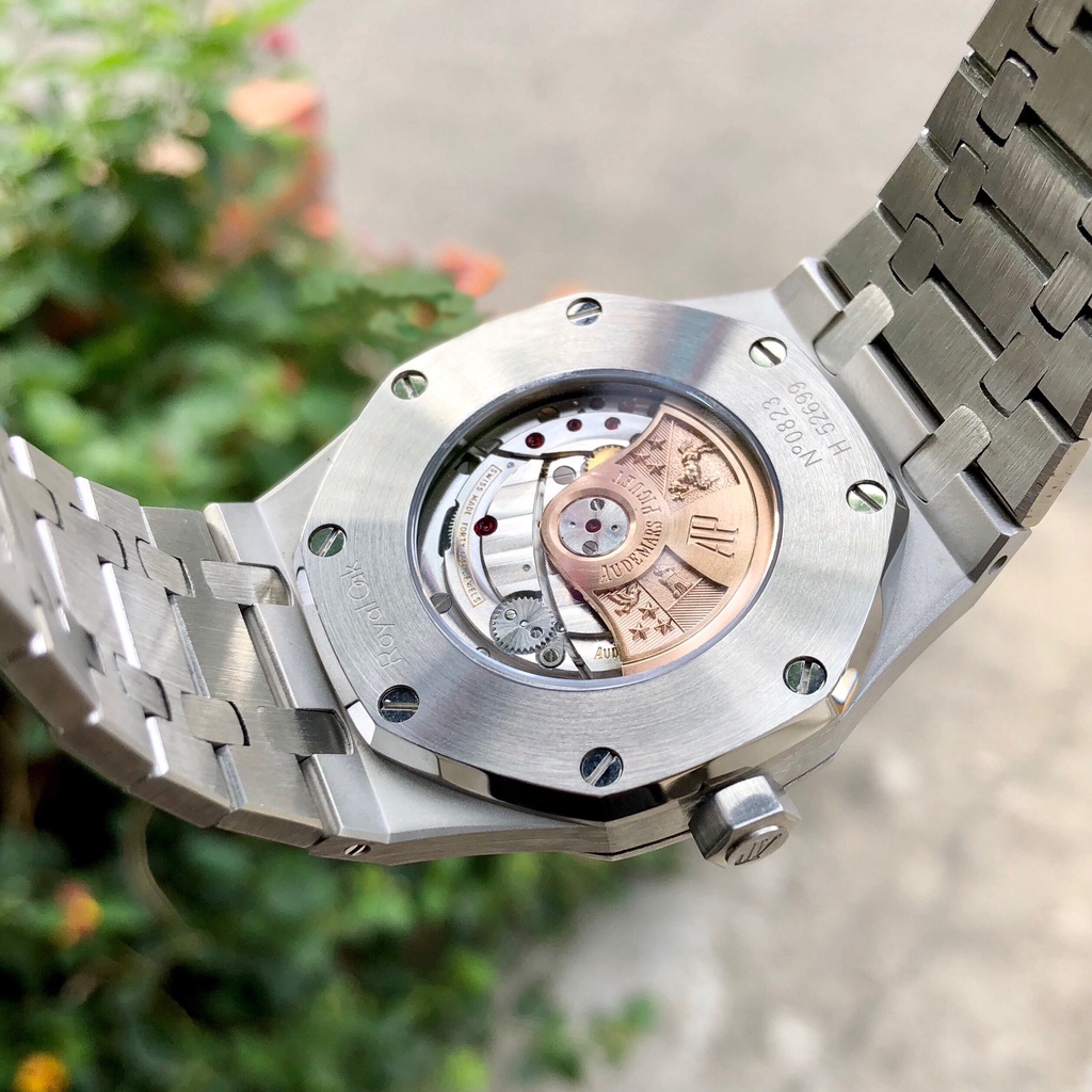 Đồng hồ Nam Royal Oak Stainless Steel White Diamond 41mm Steel Automatic