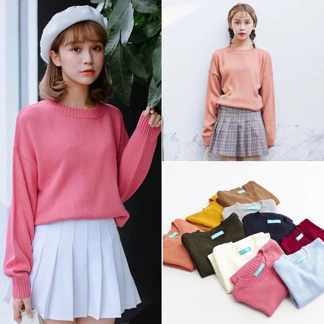 Áo len cổ tròn miss sumey