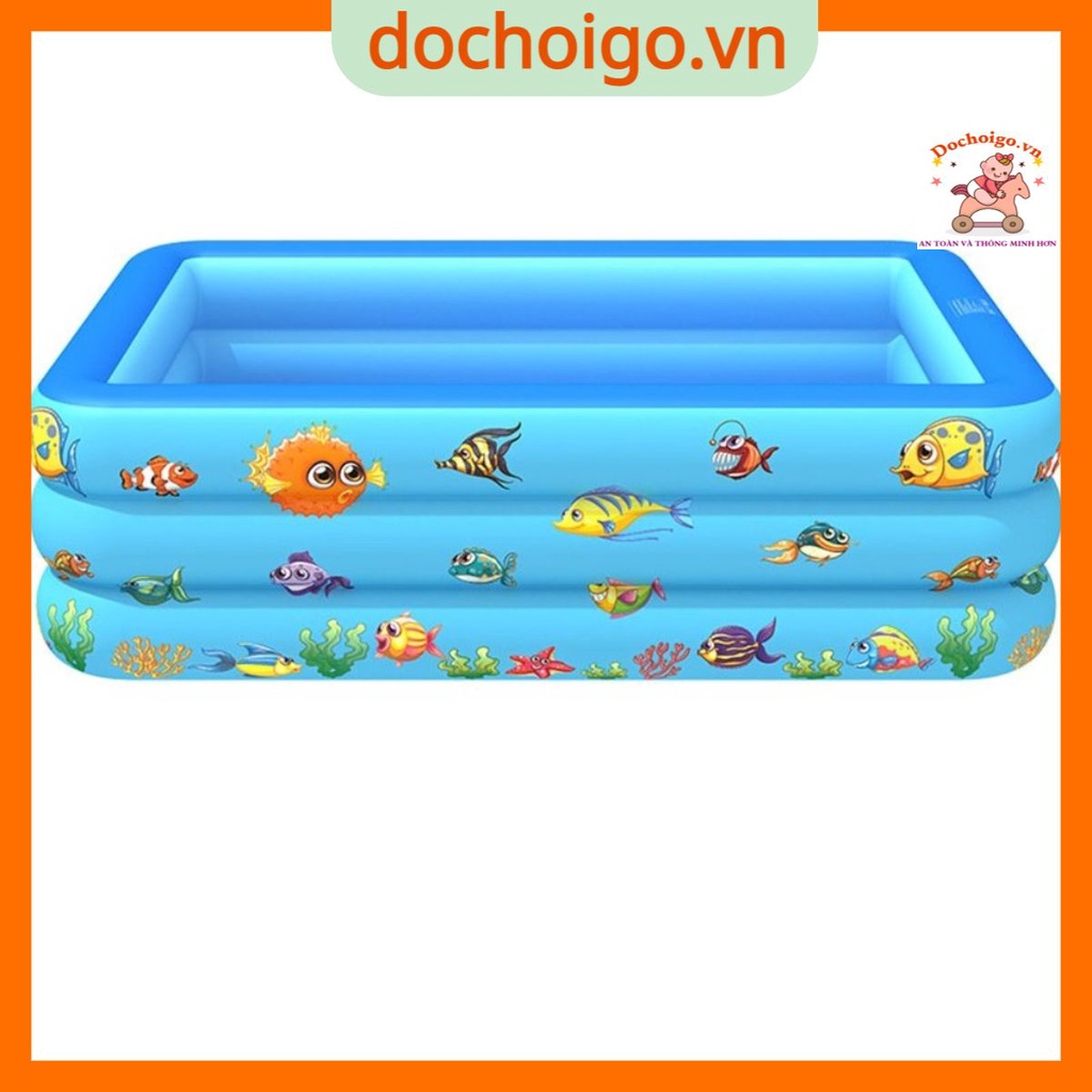 Bể Bơi Phao Bơi kích thước đầy đủ có đế  chống trượt 1m2 1m3  1m5 1m8 2m1 , 2 Tầng, 3 Tầng dochoigo.vn