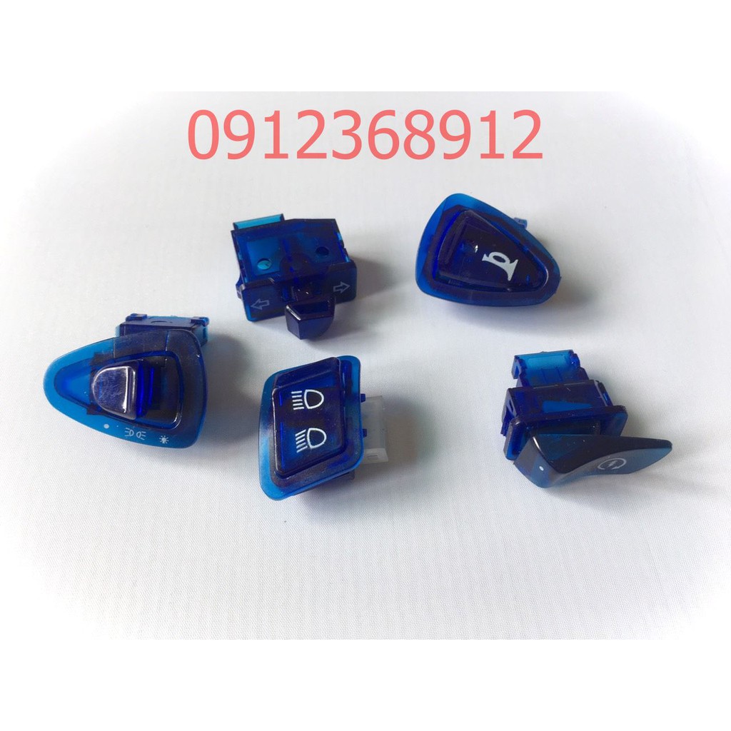 Công tắc màu 5 món cho xe ga SH 2012-2019/ AB/ lead/vision đời mới