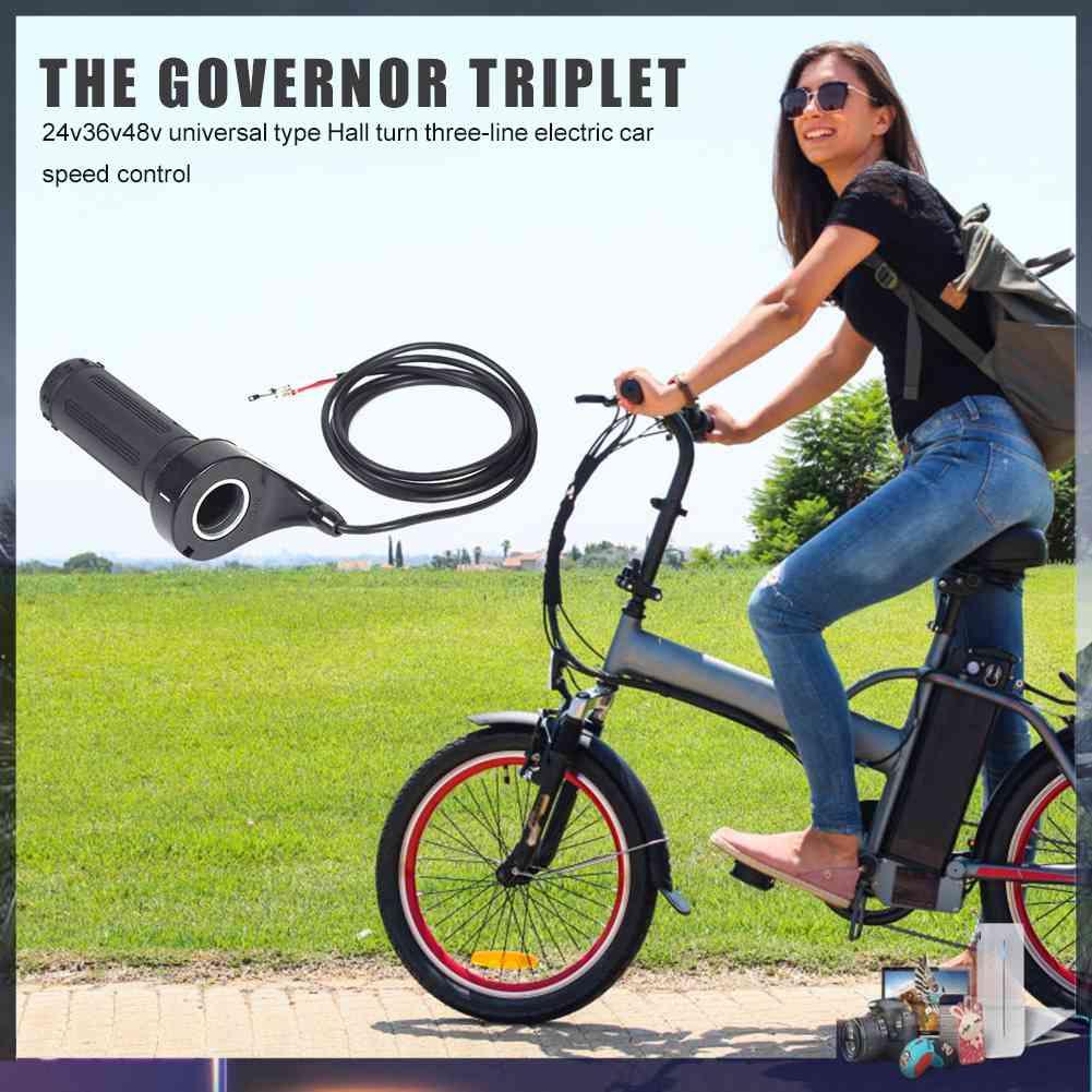 Tay Ga Xoắn 3 Dây 24V 36V 48V Cho Xe Điện
