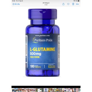 Viên Uống Hỗ Trợ Tăng Cường Cơ Bắp L-Glutamin Puritan’s