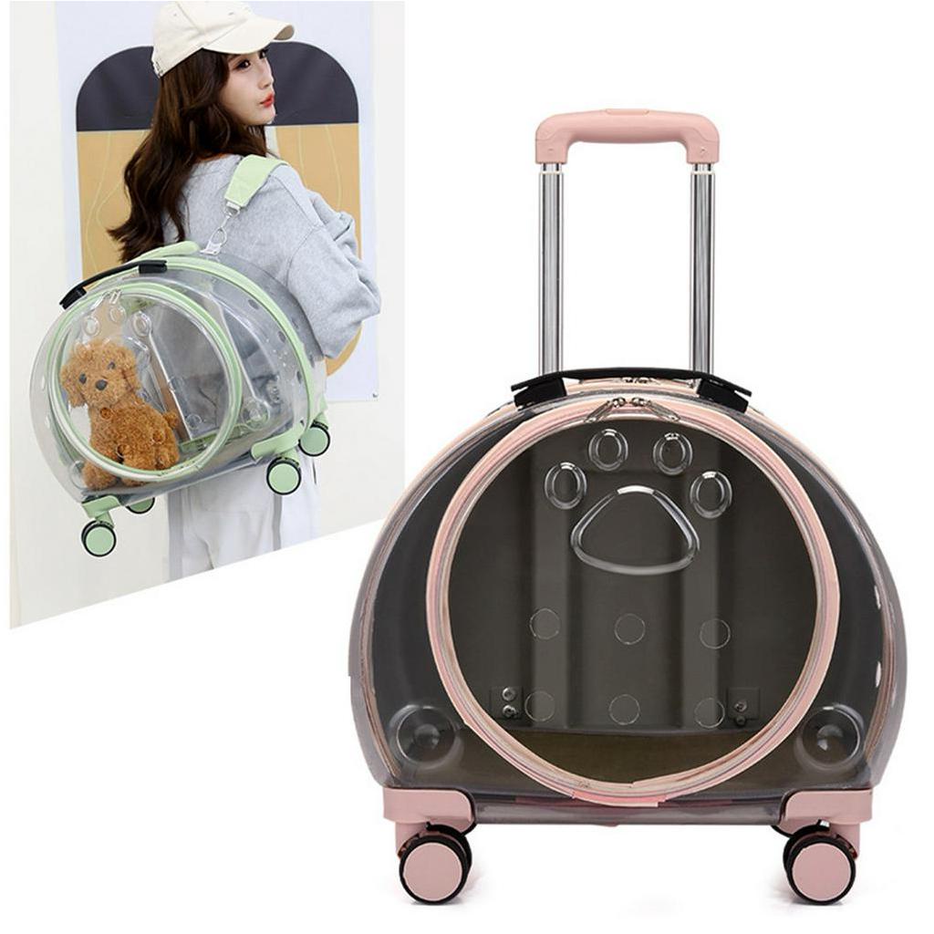 Có thể bán buôn Ba lô bong bóng thú cưng chống mài mòn Xe đẩy di động thoáng khí dành cho nhỏ Mèo con Chó thỏ Virgina056 Hàng giao ngay