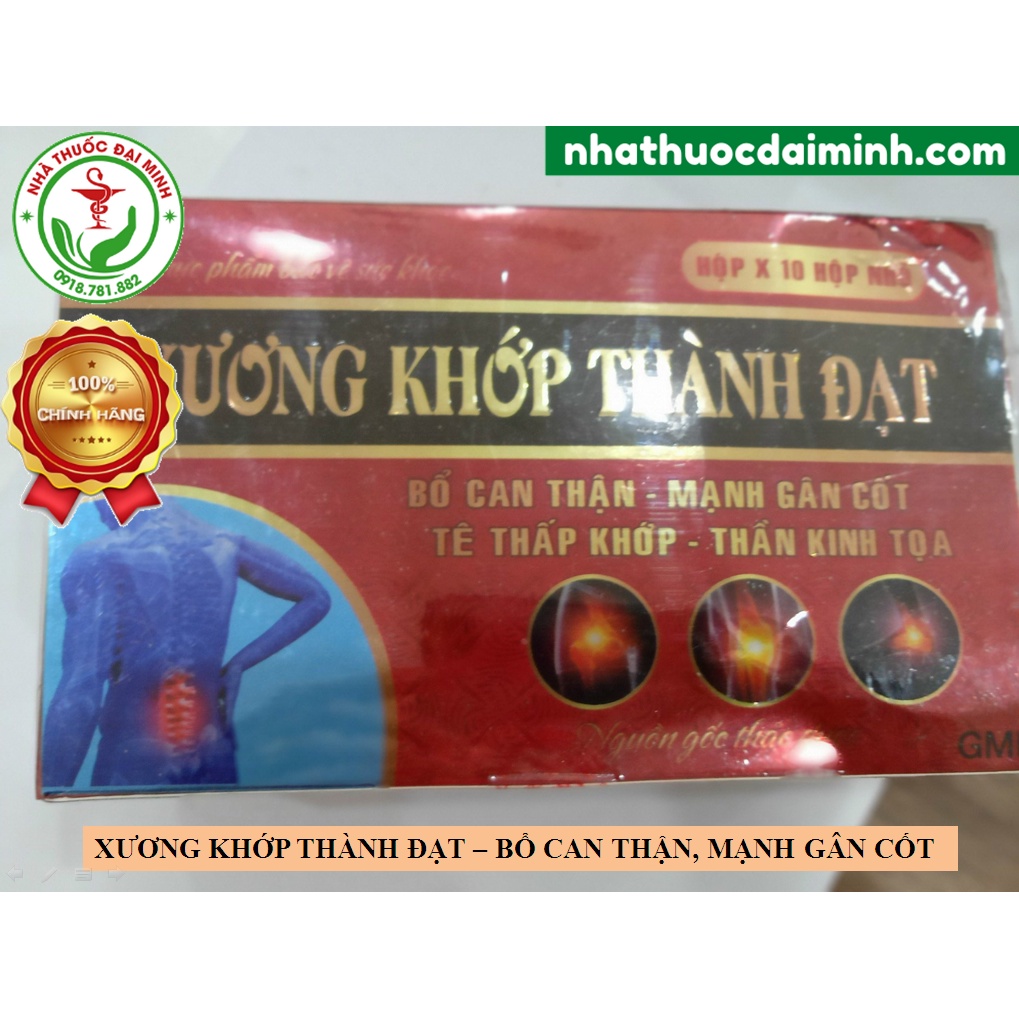 Xương Khớp Thành Đạt Hộp 10 Hộp Nhỏ - Bổ Gan Thận, Mạnh Gân Cốt, Tê Thấp Khớp, Thần Kinh Tọa