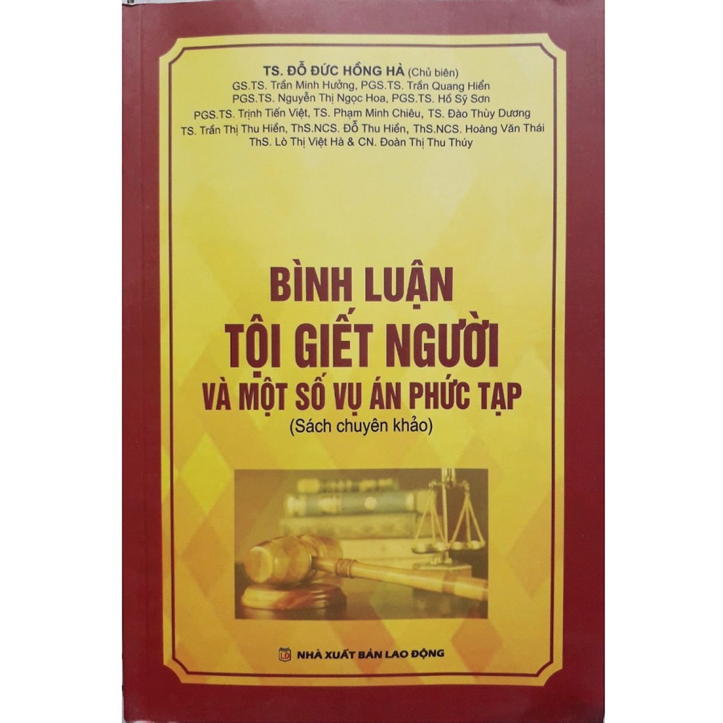 Sách Bình Luận Tội Giết Người Và Một Số Vụ Án Phức Tạp