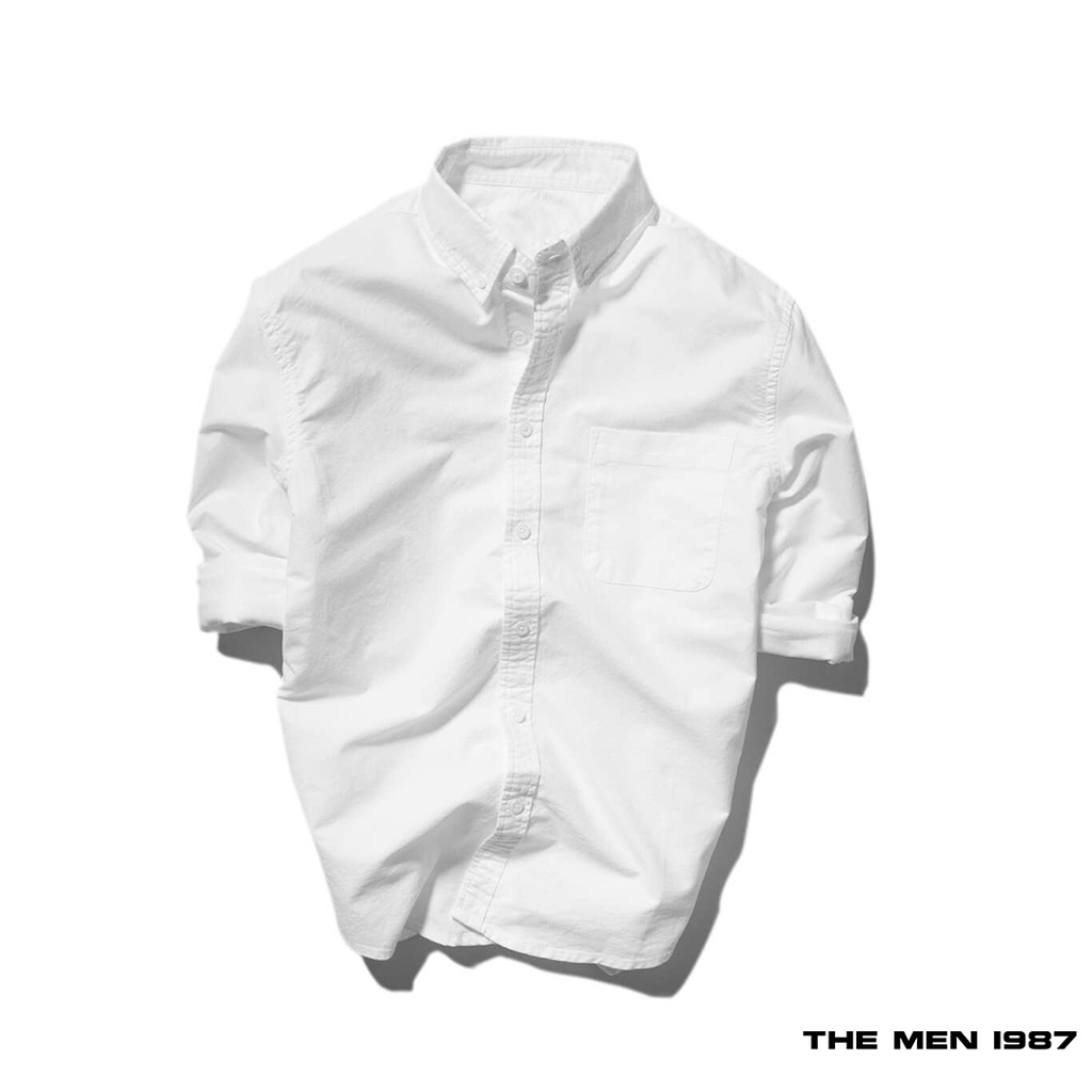 Sơ Mi Nam Trơn Có Túi The Men 1987 Dáng Vừa, Cổ Bẻ, Chất Vải Oxford Siêu Xịn Mịn. GUSM04