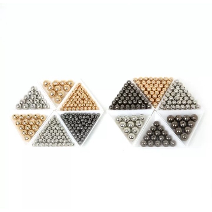 Combo 100 hạt nhựa Acrylic nhân tạo phụ kiện tự làm vòng tay vòng cổ handmade