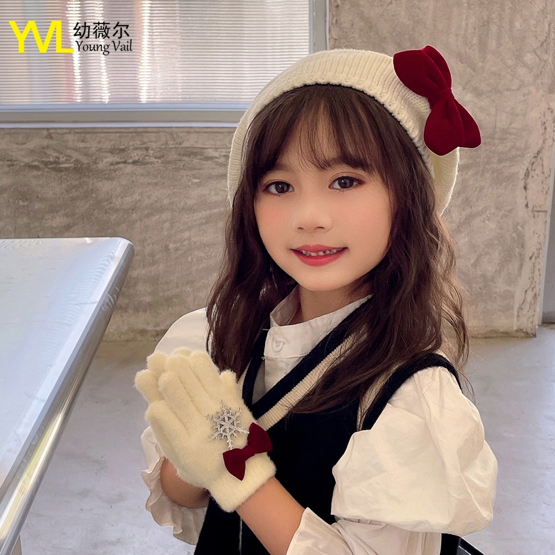 Mũ Len Màu Sắc Dễ Thương Cho Bé