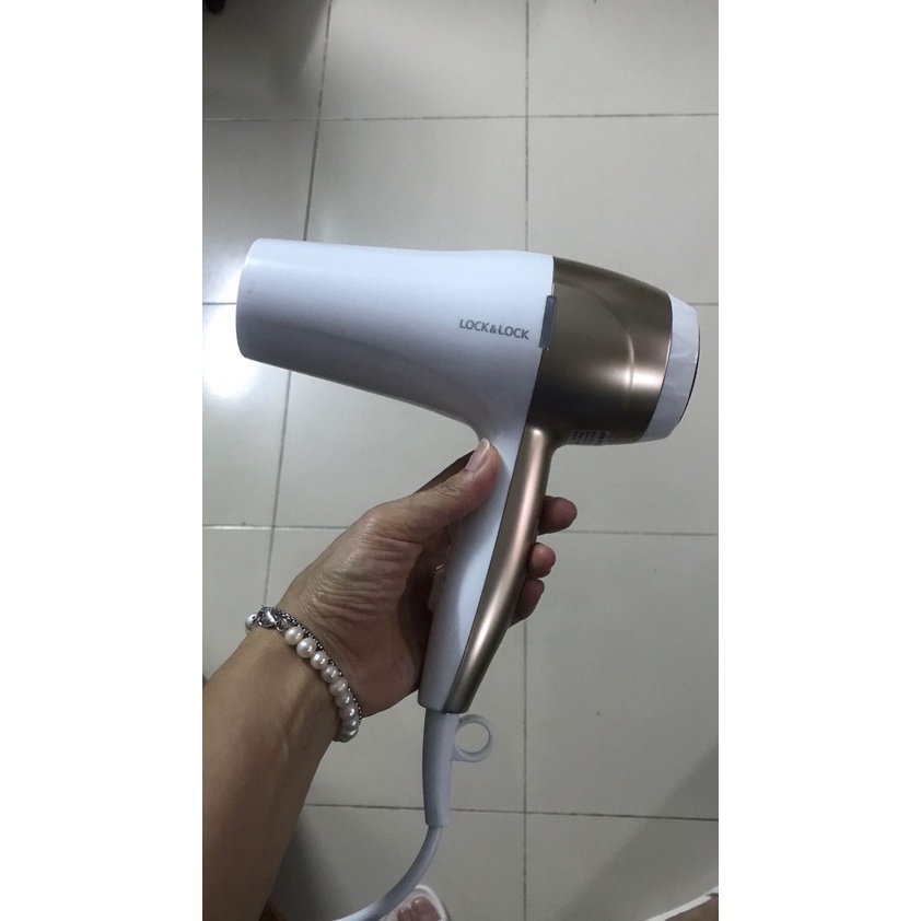 Lock&Lock máy sấy tóc ENA136WHT công suất lớn 2000-2200W, bảo hành chính hãng