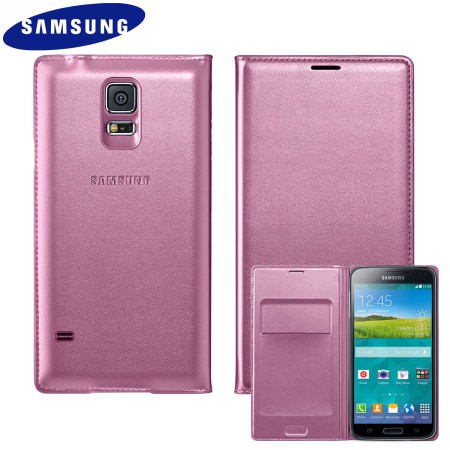 Bao da Samsung Galaxy S5  - Chính hãng - Flip Cover Kèm nắp lưng - Màu hồng