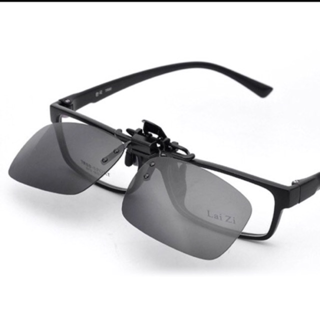 Có sẵn Mắt kính râm kẹp cho người cận thị có hộp tròng kính mát kẹp | BigBuy360 - bigbuy360.vn