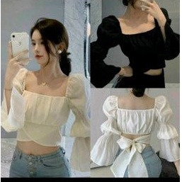 [ Cực Hot ] 💗ÁO KIỂU TIỂU THƯ TAY PHỒNG CỘT NƠ CÓ MÚT CHẤT VOAN XỐP XỊN