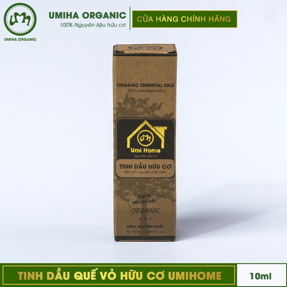 Tinh dầu Quế hữu cơ UMIHA nguyên chất | Cinnamon Essential Oil 100% Organic 10ml