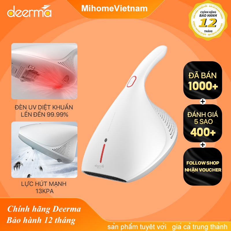 Máy hút bụi diệt khuẩn UV gối đệm giường Deerma CM800