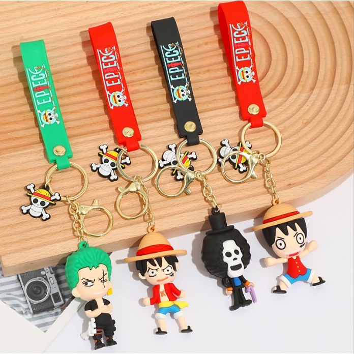 Móc khóa nhân vật hoạt hình đảo hải tặc One Piece Luffy Sandy Usopp Nami Robin Brook