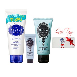 Bộ Tẩy Tế Bào Chết và Sữa Rửa Mặt Rosette Làm Sạch Sâu Giảm Mụn Dành Cho Mọi Loại Da