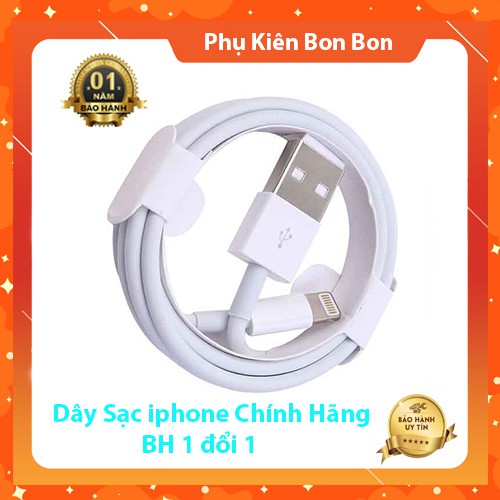 ⚡️ Cáp sạc ⚡️ Dây sạc Lightning iPhone iPad Airpods FOXCONN 5V-1A  ⚡️ Sạc nhanh ⚡️ Cáp iPhone ⚡️ cho 6 6S 7 8 Plus X