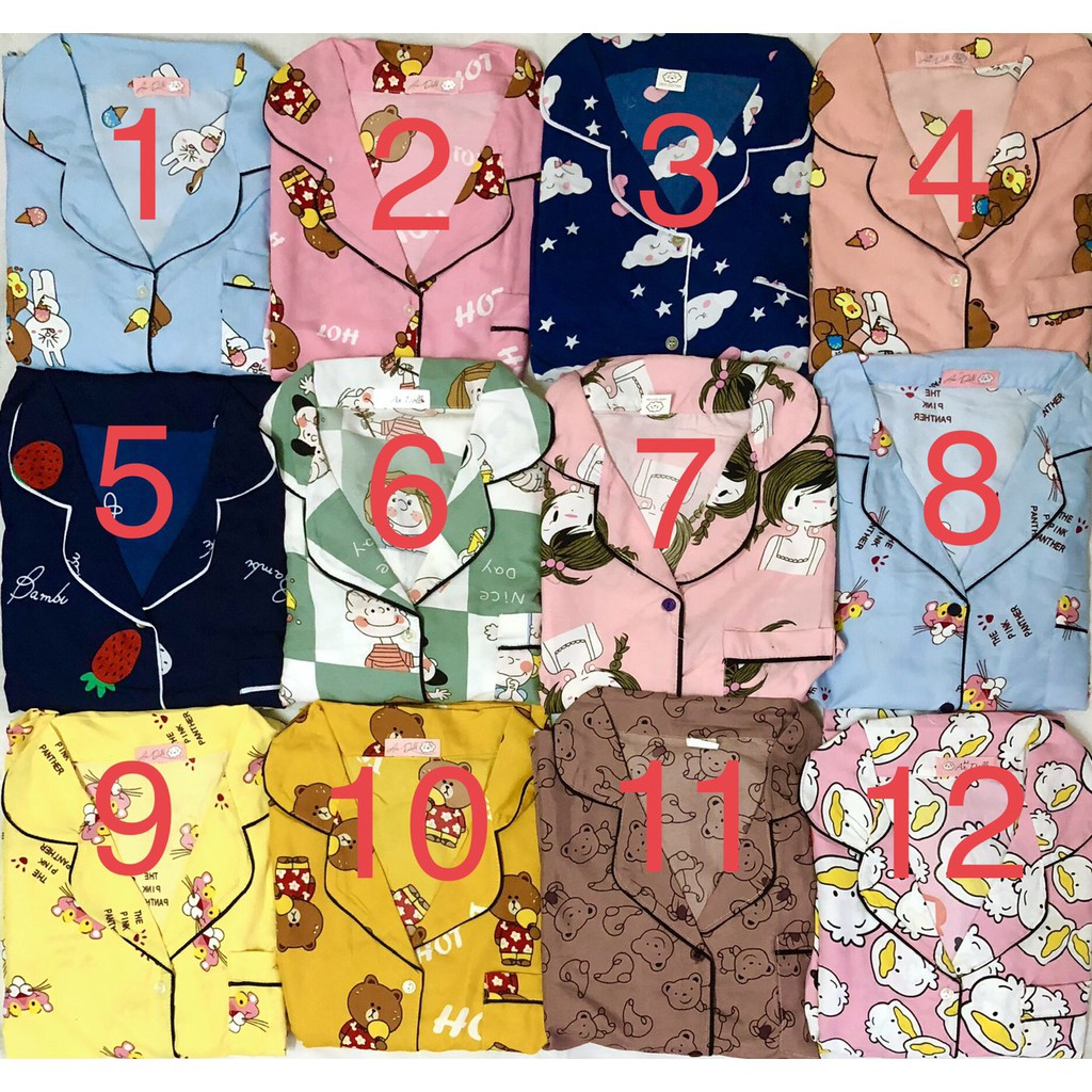 [Loại 1] Bộ Đồ Ngủ Pijama Tay Dài - Quần Dài (Kate) | BigBuy360 - bigbuy360.vn
