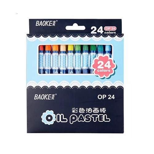 [Giá sỉ] Hộp bút sáp dầu Baoke OP18 màu - OP24 màu - OP36 màu