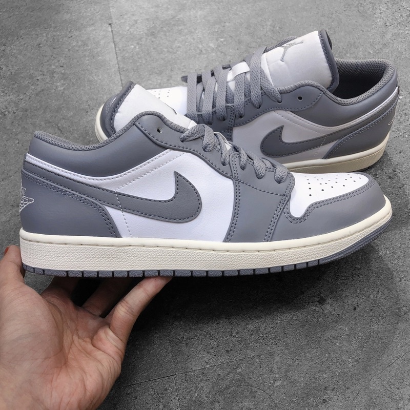 [CHÍNH HÃNG] Giày Jordan 1 Low “Vintage Grey” (553558-053), vẻ đẹp cổ điển