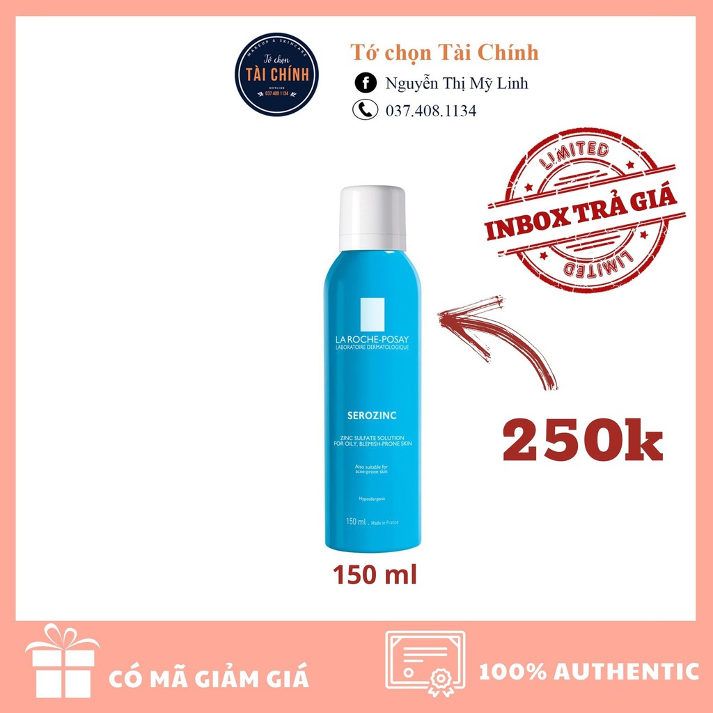 Xịt khoáng La Roche Posay Serozinc 150ml