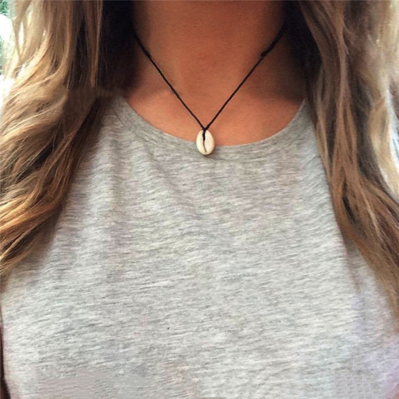 Vòng cổ mặt hình vỏ sò phong cách bohemian thời trang
