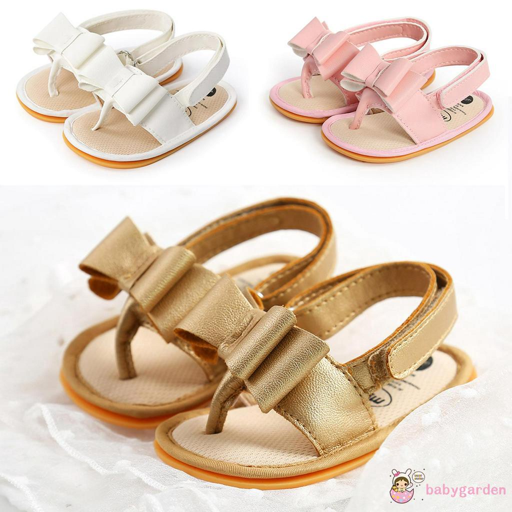 Giày sandal phối nơ xinh xắn cho bé gái