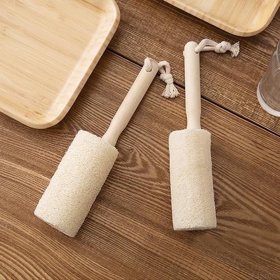 Miếng cọ rửa vệ sinh ly tách tay cầm dài tiện lợi
