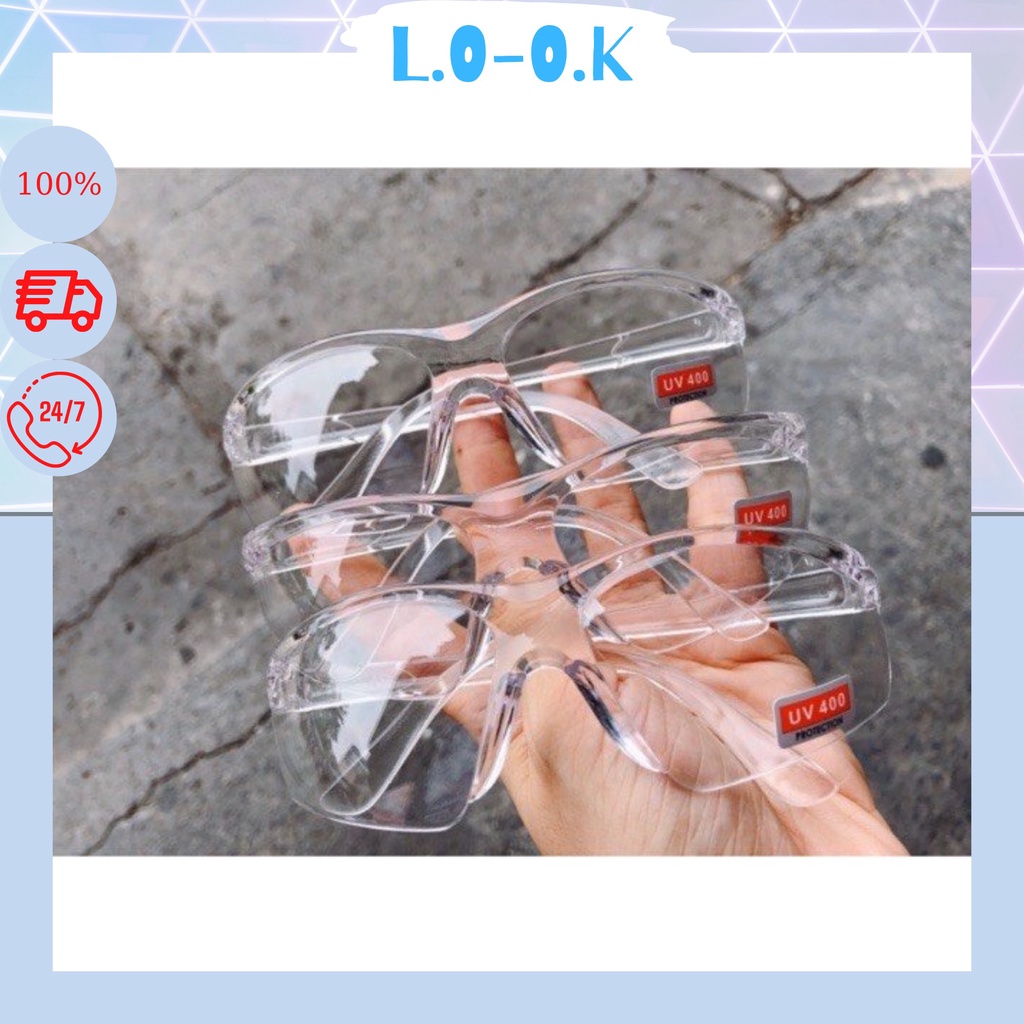 Kính bảo hộ lao động UV400 ôm mặt _ LOOK