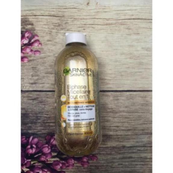 ✅ (HÀNG CHUẨN AUTHENTIC) Nước Tẩy Trang Garnier Skin Active 400ml Pháp