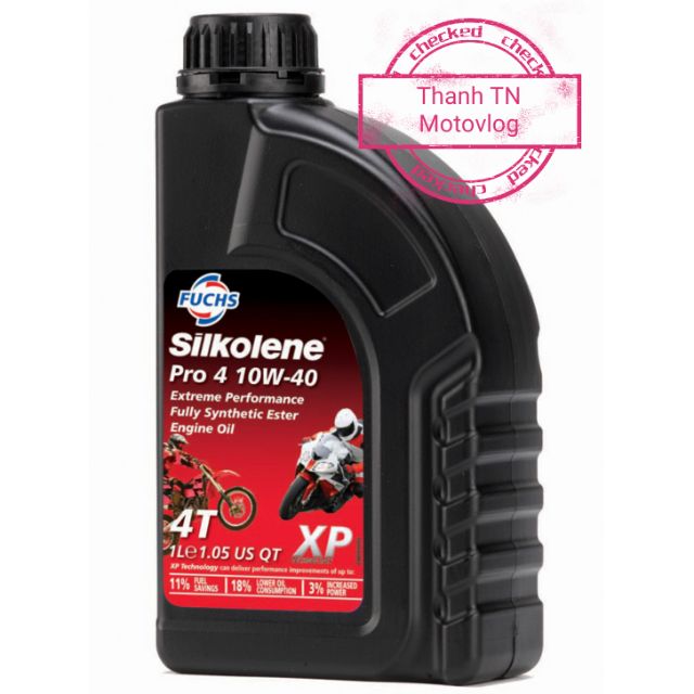 Nhớt Fuchs Silkolene Pro 4 10w40 XP 4T 1L