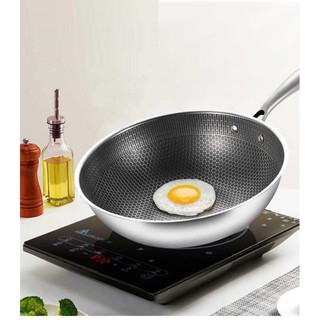 CHẢO VÂN TỔ ONG SÂU LÒNG SIZE 32cm + CHỐNG DÍNH ( TỔNG KHO GIẤY SIPIAO )