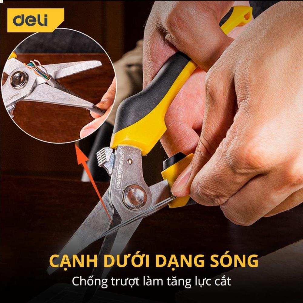 Kìm Cắt Đa Năng Deli Cao Cấp Kích Thước 8inch - Chất Liệu Chống Mòn, Gỉ - Sử Dụng Được Trên Nhiều Vật Liệu - DL2908 .