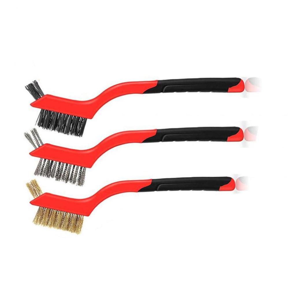 Bàn Chải Sợi Nylon Mini Bằng Thép Không Gỉ Chà Rửa Khử Nhiễm Mạnh