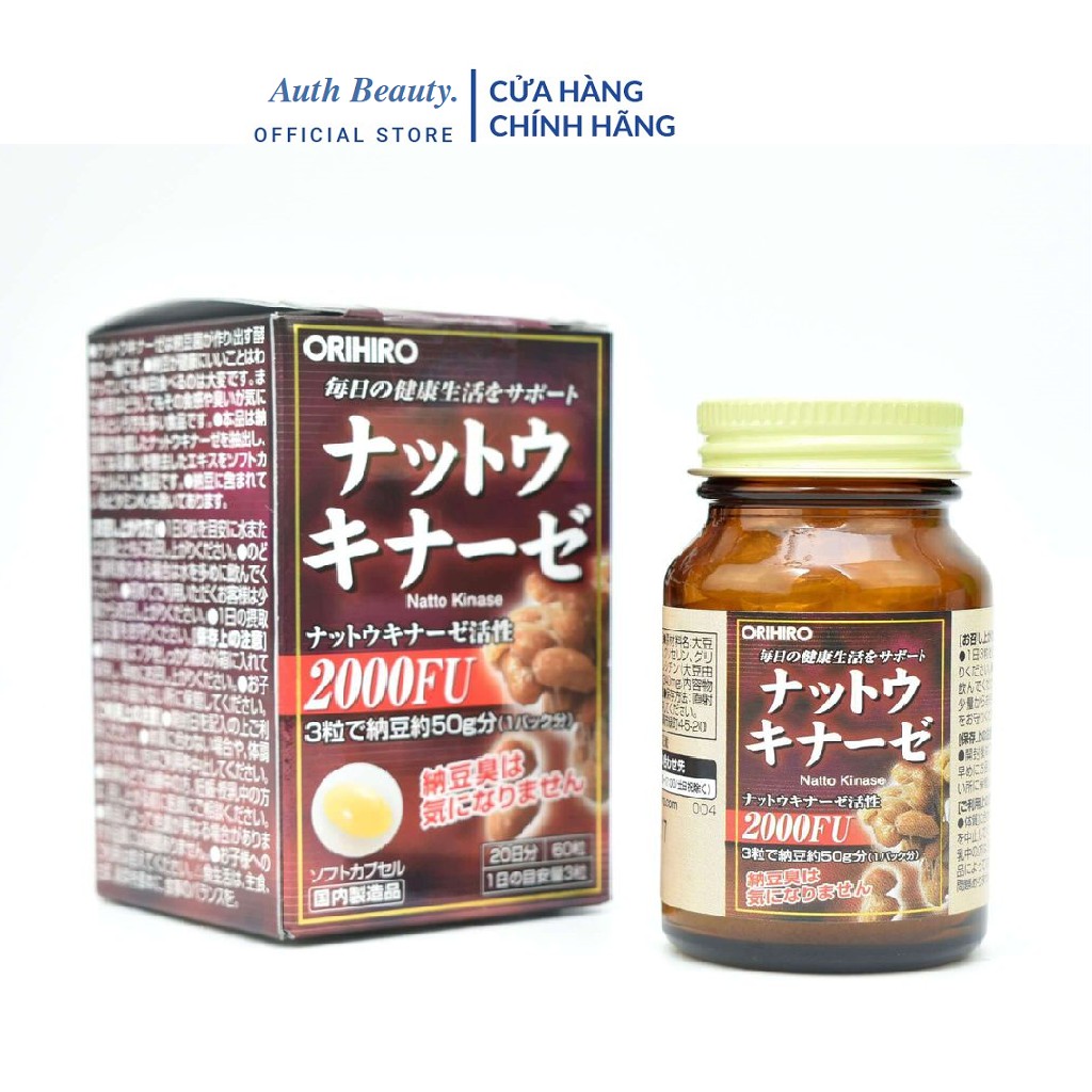 [Hàng Nội Địa Nhật] Viên uống ORIHIRO NattoKinase Capsule hỗ trợ điều trị tai biến, chống đột quỵ 60 viên/hộp | BigBuy360 - bigbuy360.vn