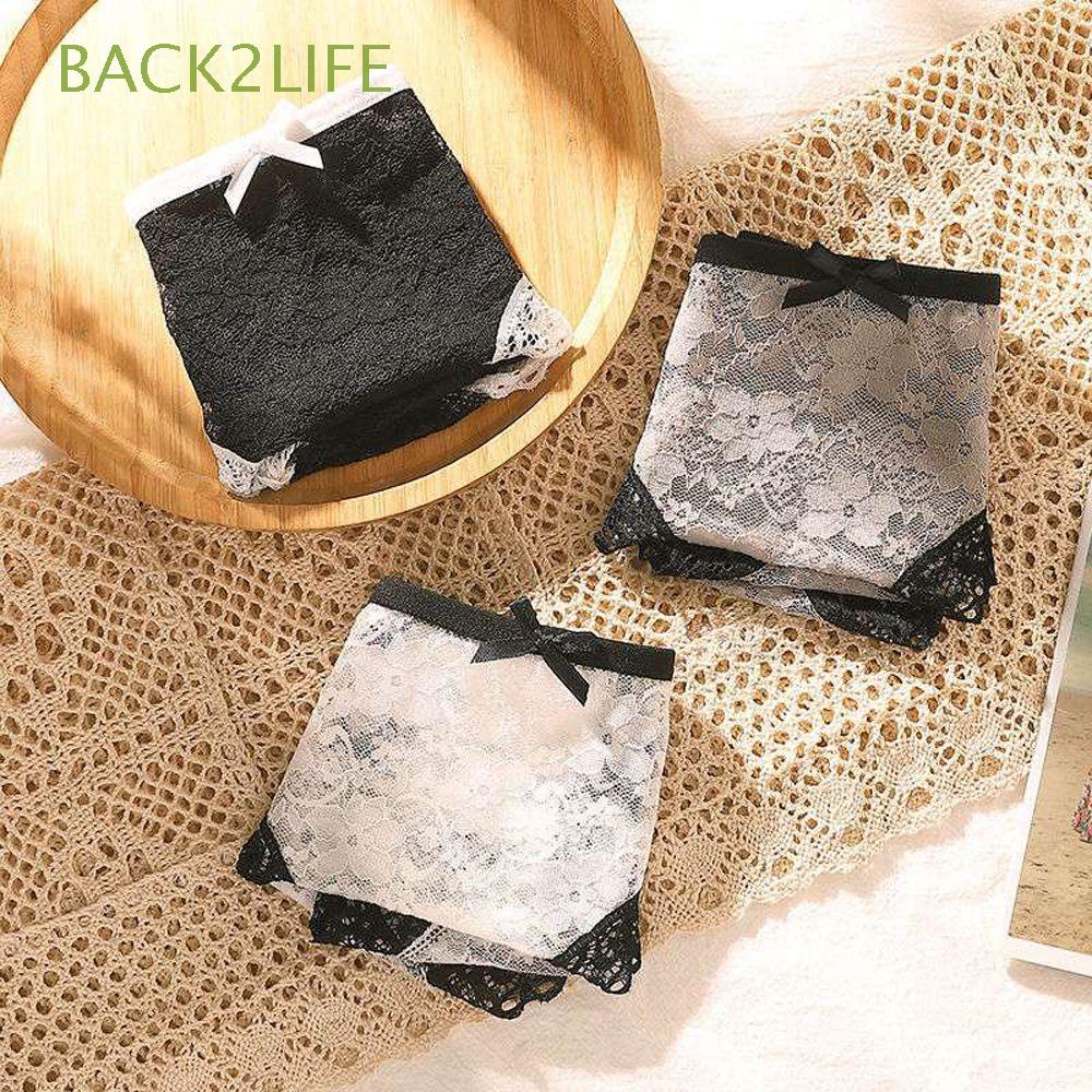 Quần lót nữ trong suốt đính nơ phong cách Hàn Quốc quyến rũ