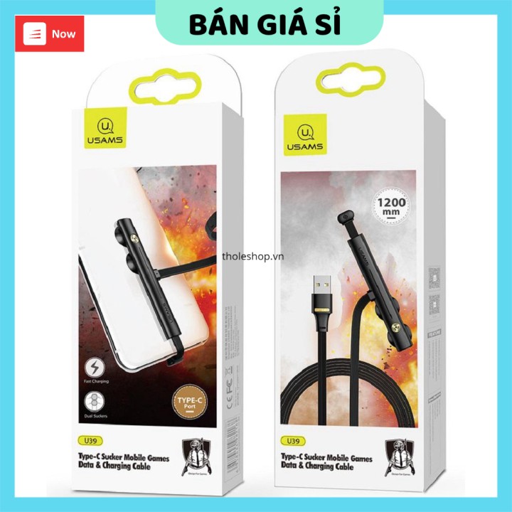 Dây sạc   GIÁ VỐN]  Cáp sạc hổ trợ chơi game dài 1,2m usam u39 8859