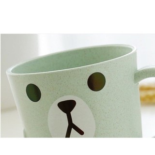 Ly cốc lúa mạch có quai cầm hình gấu cakeshop hcm
