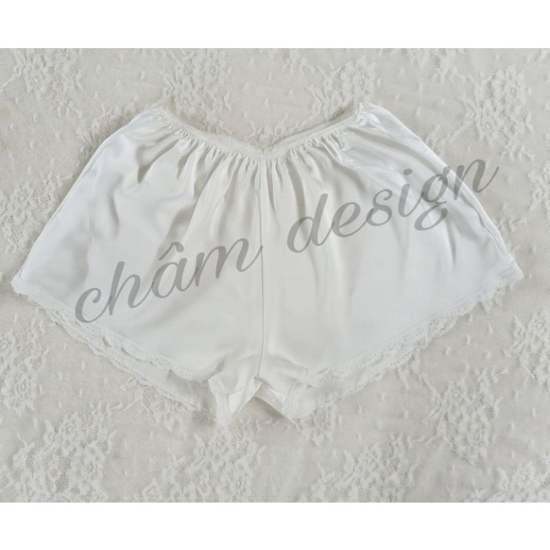 Quần đùi lụa satin , hàng thiết kế độc quyền tại shop