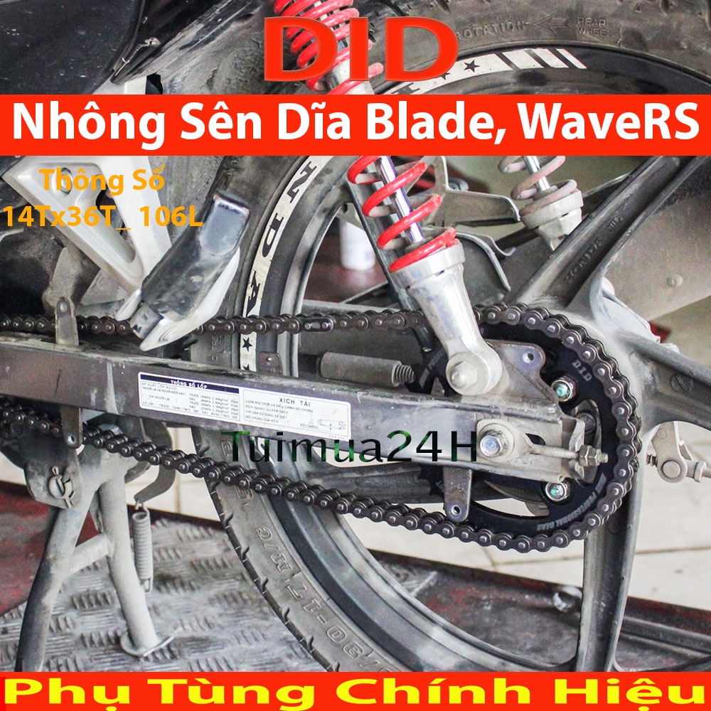 Nhông sên dĩa DID xe Wave Blade , Wave RS, Future Neo