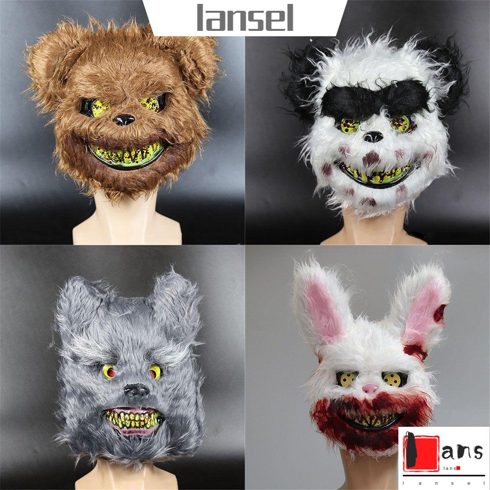 Mặt nạ hóa trang halloween hình đầu thỏ/ gấu độc đáo