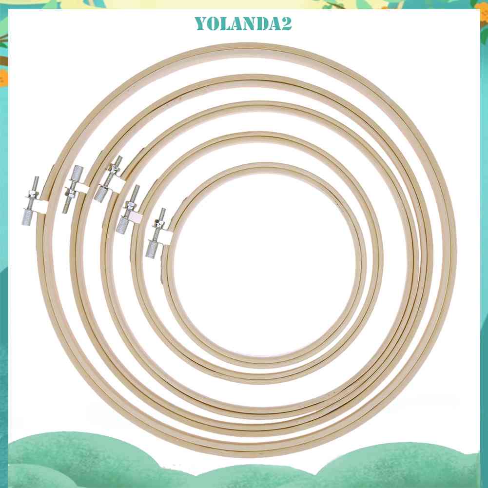 Bộ 5 Khung Thêu Thủ Công Bằng Tre