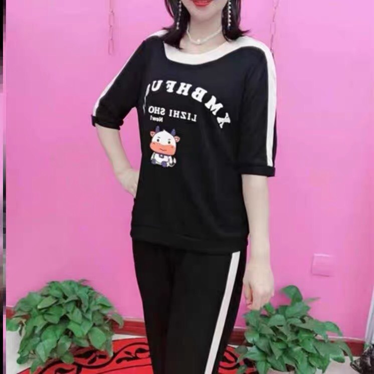 ( TẶNG KÈM GÓI XẢ) Sét đồ bộ BÒ SỮA cực cute chất liệu cotton cao cấp co giãn 4 chiều size 45-85kg ( Mã H6 )