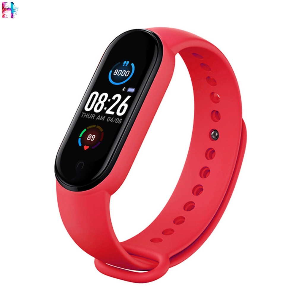 M6 Smart Bracelet Wristband Smart Sports Watch Heart Rate Blood Pressure Blood Oxygen Test IP67 Waterproof