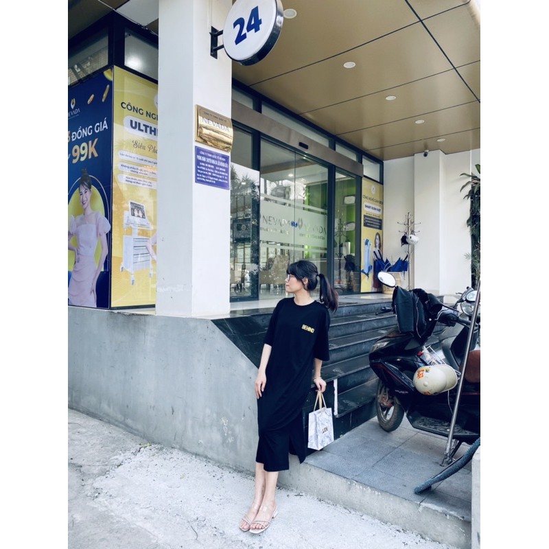 Sẵn - Váy phông dáng dài siêu rộng màu đen mã 065 kèm ảnh thật | BigBuy360 - bigbuy360.vn