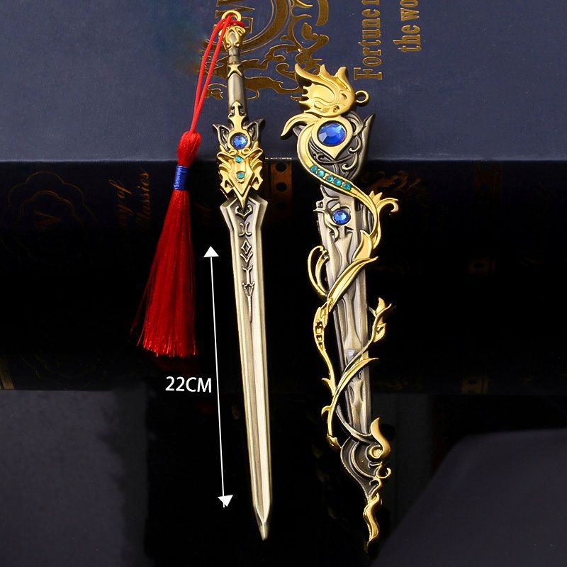 Móc Khóa Kiếm Đảm Cầm Tâm 22cm.