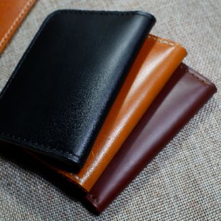 Ví mini da bò Slim siêu mini siêu gọn Handmade