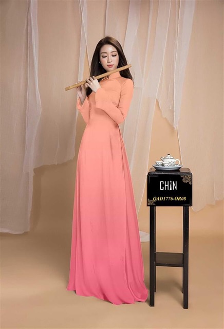 Vải áo dài ombre