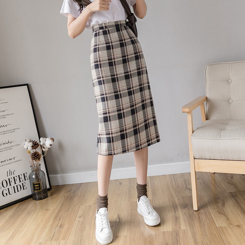 Chân Váy Chữ A Họa Tiết Ca Rô Thời Trang Dành Cho Nữ | BigBuy360 - bigbuy360.vn