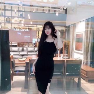 Đầm body đan dây lưng khoét đùi